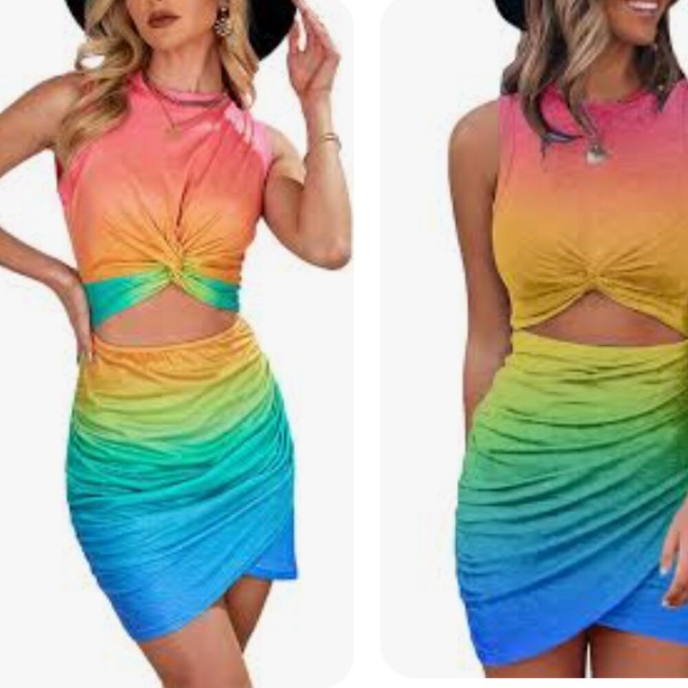 Tie Dye Summer Dress for Women
